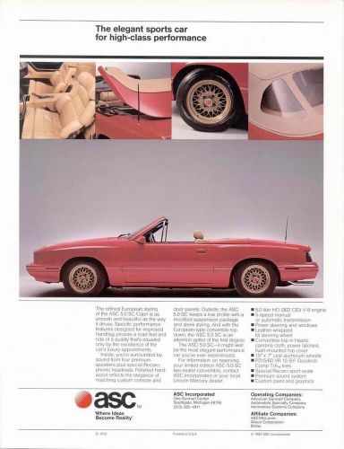 1985 Other Makes ASC McLaren Capri, US $11,000.00, image 15