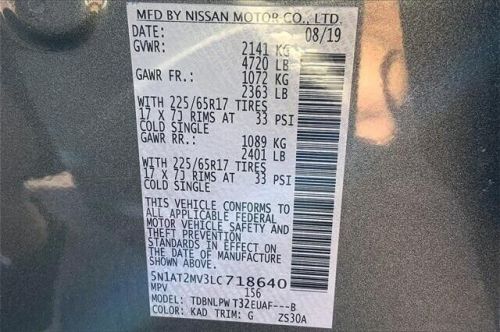 2020 Nissan Rogue S Intelligent AWD, US $17,898.00, image 24