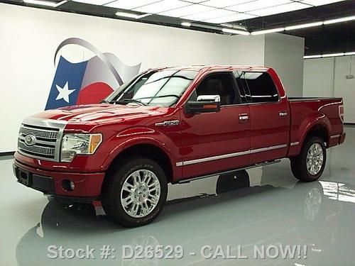 2010 ford f-150 platinum 4x4 sunroof nav rear cam 20's! texas direct auto