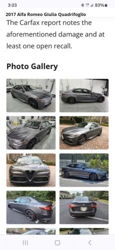 2017 Alfa Romeo Giulia QUADRIFOGLIO, US $100.00, image 27