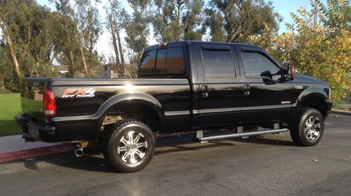 2004 ford f-250 fx4 black  f250 truck super duty crew cab 4 door remote start