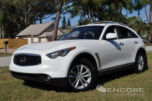 2010 infiniti fx 35 rwd**tech/prem packs**navi**camera**sunroof**fla suv