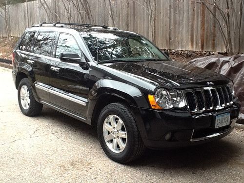 2008 jeep grand cherokee overland sport utility 4-door 5.7l hemi, 54k mi, black