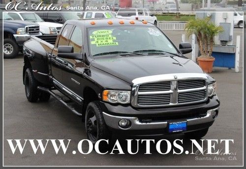 2005 dodge ram 3500 4x4 5.9l cummins 6 speed 1 owner ca