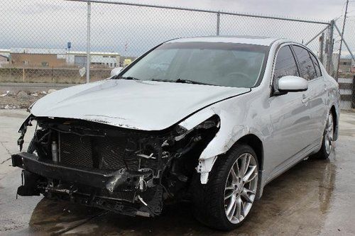 08 infiniti g35 journey sedan damaged salvage runs! loaded navigation wont last!