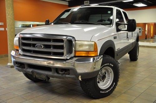 7.3l powerstroke turbo diesel, 4x4, crew cab, auto, deep alloys, 2-tone white