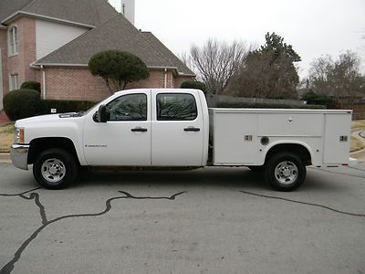 08 k2500 hd 4x4 crew cab knapheide utility bed work truck