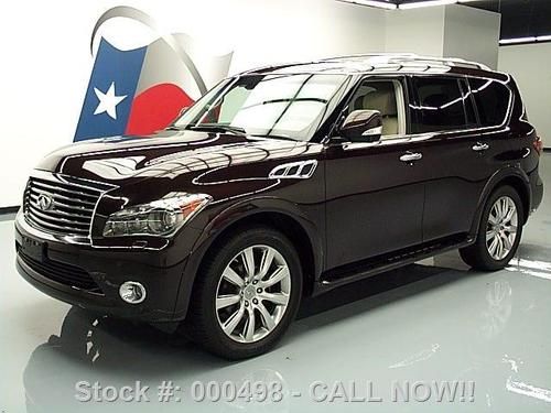 2011 infiniti qx56 4x4 deluxe touring sunroof nav 24k!! texas direct auto