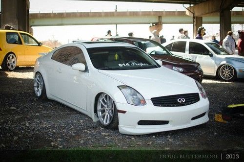 2004 infiniti g35s *bagged*  *rotiform* vip* ivory pearl* 6speed*