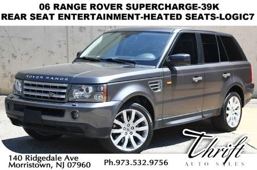 06 range rover supercharge-39k-rear seat entertainment pkg-heated seats-logic7