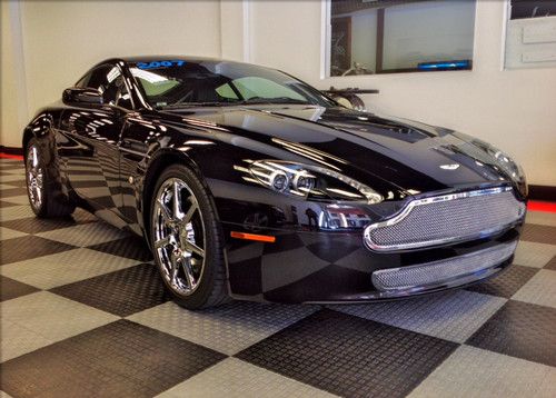 2007 aston martin v8 vantage 2-door 4.3l onyx black 19,467 miles