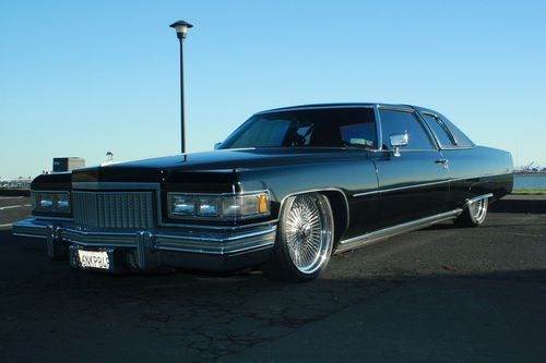 1975 cadillac deville lowrider, airbags, air ride, switches, bagged, stereo