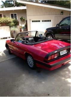 1990 alfa romeo spider quadrifoglio convertible 2-door 2.0l