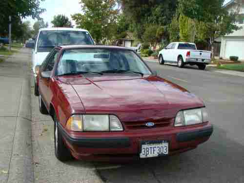 1989 Ford Mustang LX Third Generation 3 door hatchback manual 4 cylinder, US $1,985.00, image 2