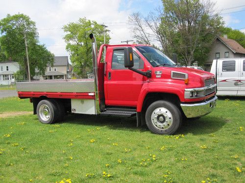 2003 chevy kodiak c4500 reg cab w/ 12 ft flatbed duramax turbo diesel only 55k