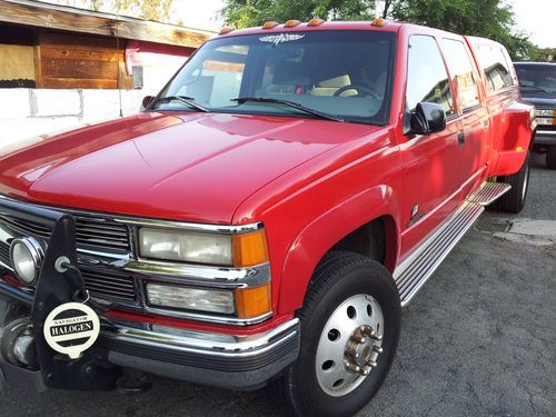 1996 chevrolet k3500 silverado dually crew cab pickup 4-door 7.4l