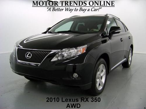 Awd navigation rearcam roof htd ac seats bluetooth 2010 lexus rx350 rx 350 48k