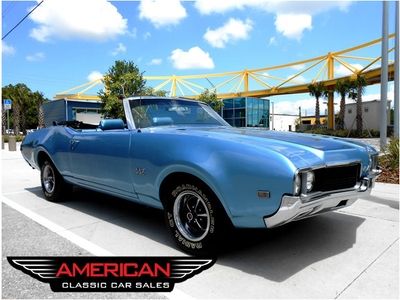 69 olds real 442 convertible not a clone triple blue 455 hi performance 4 speed