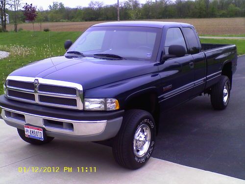 2001 dodge 2500 4x4 cummins diesel quad cab original owner low miles no-rust