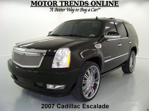 Navigation rearcam roof dual dvd 26s htd ac seats 2007 cadillac escalade 60k