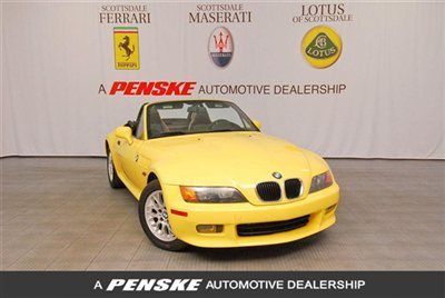 1998 bmw z3 conv 2.8l~one owner~6-spd trans~yellow piping~like 1999 &amp; 2000