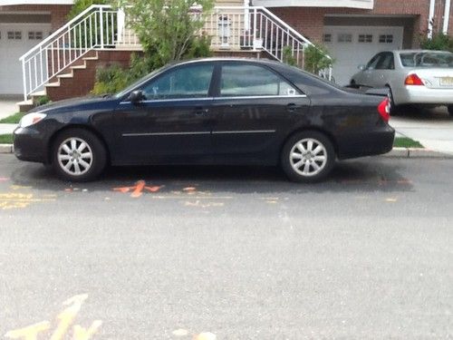 2002 toyota camry xle, black, 101k, 4-cyl auto, single owner, excellent cond