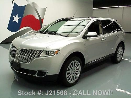 2011 lincoln mkx awd pano sunroof nav rear cam 20's 19k texas direct auto