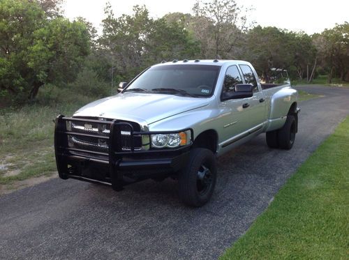 No reserve ! 2005 dodge 3500 quad cab diesel 5.9 cummins  4x4 dual wheel nice!