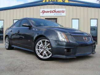 Cadillac cts-v sedan nav recarros ultraview roof suede thunder gray chromaflair