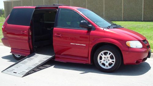 2004 dodge handicap wheelchair lift ramp grand caravan entervan by braun, auto!!