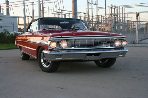 1964 ford galaxie 500 convertible nice driver 4-speed toploader summer fun