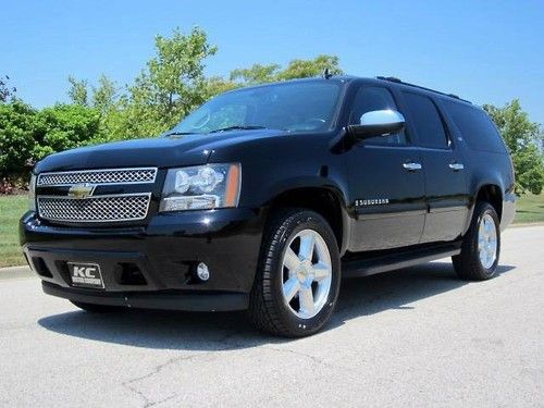 Suburban ltz 4x4 leather heated nav 20" chromes dvd sunroof tow pkg new tires