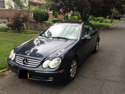 2004 mercedes-benz clk 320 low mileage no accidents low reserve navi wood grain