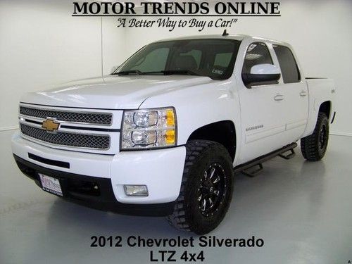 4x4 ltz navigation rearcam custom wheels mud tires bose 2012 chevy silverado 19k