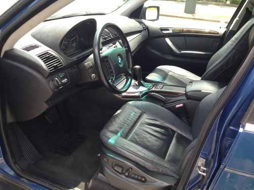 2001 BMW X5 4.4L NAVIGATION CLEAN DRIVES EXCELLENT TOPAZ BLUE/BLACK, US $7,500.00, image 6