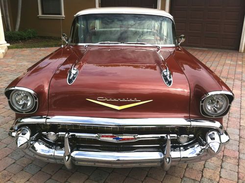 Ultimate 1957 chevy belair hardtop, restomod, a/c, ground up restoration