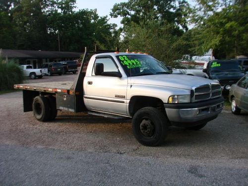 2002 dodge ram 3500 flatbed diesel "great hot shot truck"