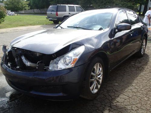 2008 infiniti g35, salvage, sedan, leather, wrecked, infiniti