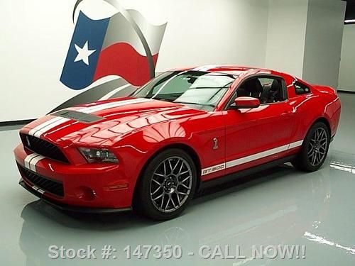 2011 ford shelby gt500 svt cobra 6-spd nav shaker 2k mi texas direct auto