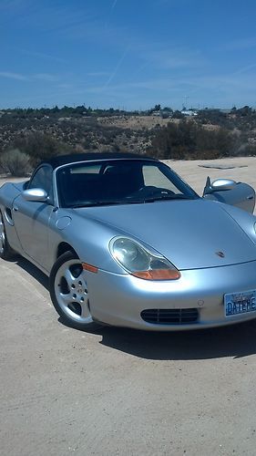 2002 porsche boxster silver convertible 2-door 2.7l rwd tiptronic transmission