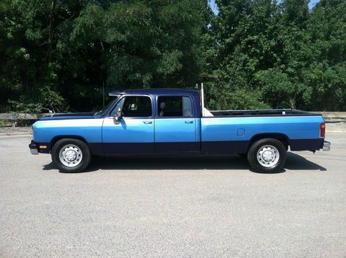 1992  dodge ram d350 cummins diesel crewcab crewcab 4 door coversion 1st gen