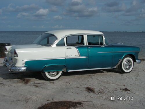 Beautiful 1955 Bel Air Sedan V-8 Runs Well Florida, image 3