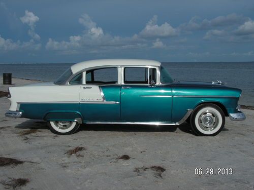 Beautiful 1955 Bel Air Sedan V-8 Runs Well Florida, image 4