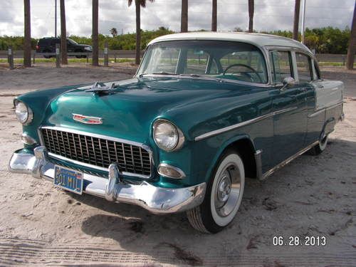 Beautiful 1955 Bel Air Sedan V-8 Runs Well Florida, image 8