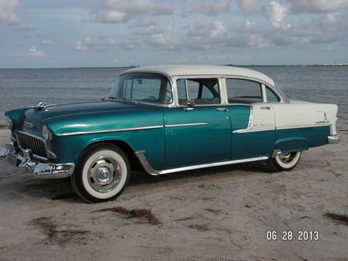 Beautiful 1955 Bel Air Sedan V-8 Runs Well Florida, image 23