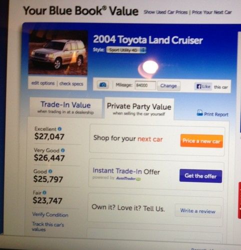 2004 Toyota Land Cruiser Base Sport Utility 4-Door 4.7L, US $25,500.00, image 5