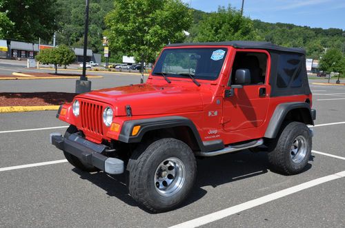 Jeep wrangler x - 4 inch alter suspension no reserve 4x4 clean carfax only 97k