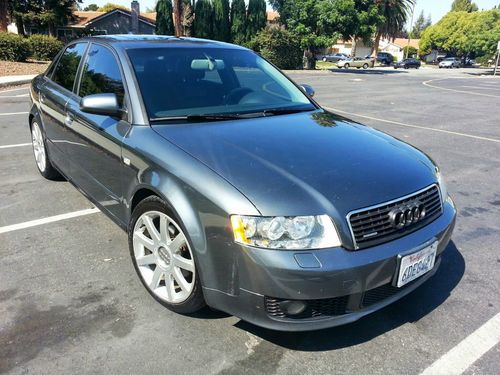 Rare 6 speed 2004 audi a4 1.8t ultra sport quattro dolphin gray performance mods