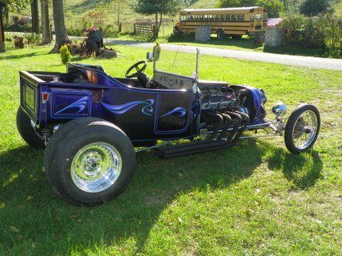 1923 ford model t bucket with a pickup bed