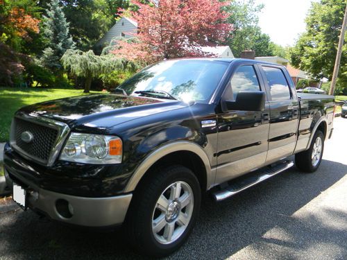 2006 ford f-150 lariat crewcab pickup 4-door, leather, jensen dvd, 20' rims